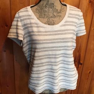 Liz Claiborne weekend striped Top